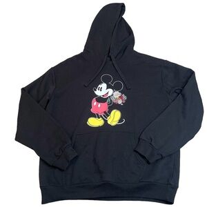 Disney Black Hoodie with Mickey Mouse Design
